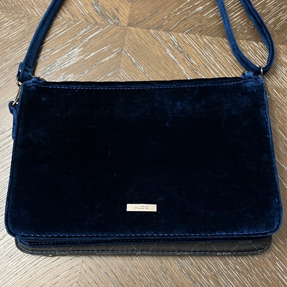 Aldo blue velvet evening crossbody bag - Picture 9 of 17